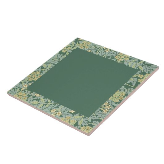 William Morris, Dark Green und Jasmine Pattern, Fliese (Seite)