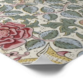 William Morris - Das Muster der Rose Poster (Ecke)