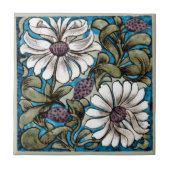 William * Morris De Morgan Sprig von Blume White Fliese (Vorderseite)