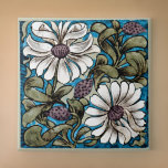 William * Morris De Morgan Sprig von Blume White Fliese<br><div class="desc">Sprig der Blume 1880-1890 De Morgan,  William Morris</div>