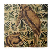 William * Morris De Morgan Stork Bird Frog | Fliese (Vorderseite)