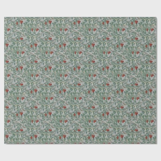 William Morris Decorative Art Arbutus Pattern Geschenkpapier (Flach)