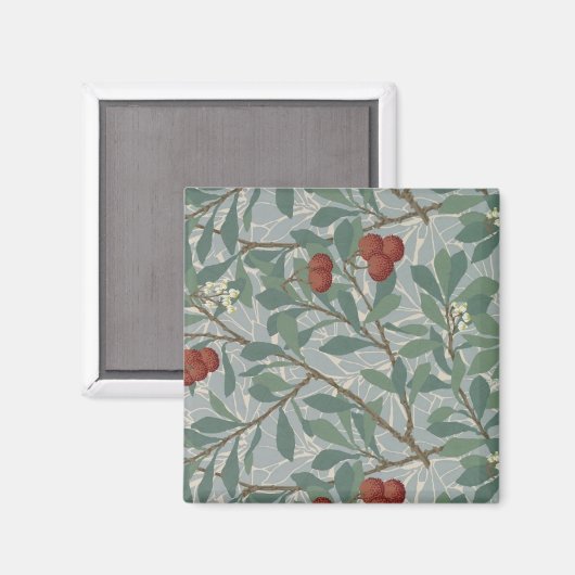 William Morris Decorative Art Arbutus Pattern Magnet (Vorderseite/Rückseite)