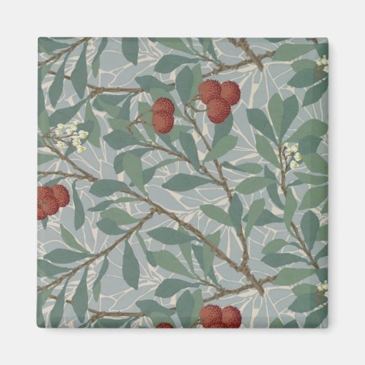 William Morris Decorative Art Arbutus Pattern Magnet (Vorne)