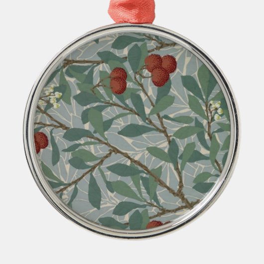 William Morris Decorative Art Arbutus Pattern Ornament Aus Metall (Vorne)