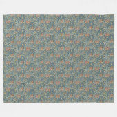 William Morris Decorative Art Iris Pattern Fleecedecke (Vorderseite (Horizontal))