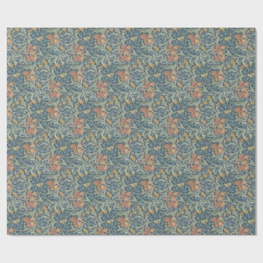 William Morris Decorative Art Iris Pattern Geschenkpapier (Flach)