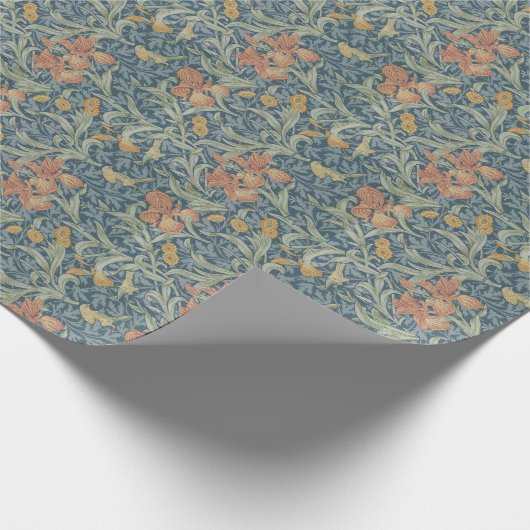 William Morris Decorative Art Iris Pattern Geschenkpapier (Ecke)