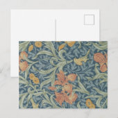 William Morris Decorative Art Iris Pattern Postkarte (Vorne/Hinten)