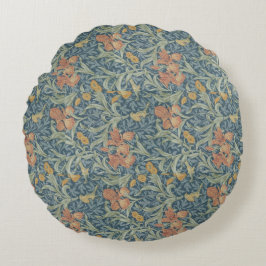 William Morris Decorative Art Iris Pattern Rundes Kissen