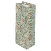William Morris Decorative Art Persian Pattern Geschenktüte Für Weinflaschen (Vorderseite Schrägansicht)