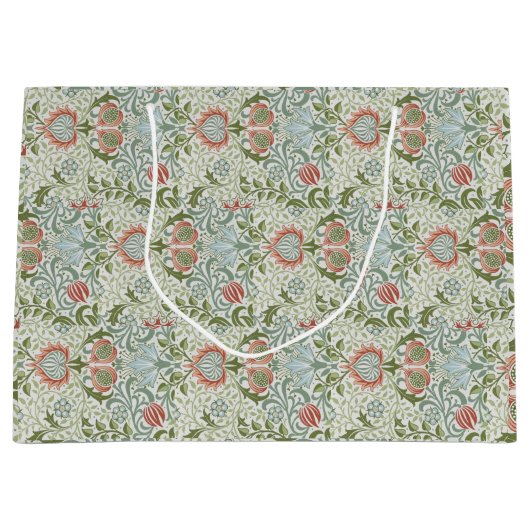 William Morris Decorative Art Persian Pattern Große Geschenktüte (Vorderseite)