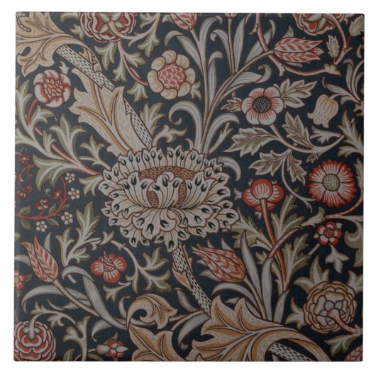 William Morris Decorative Art Trent Pattern Fliese (Vorderseite)