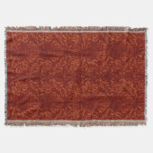 William Morris: Deep Red Acanthus Blanket Decke (Vorderseite)