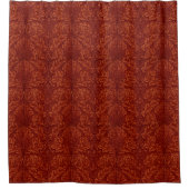 William Morris: Deep Red Acanthus Shower Vorhang (Vorderseite)