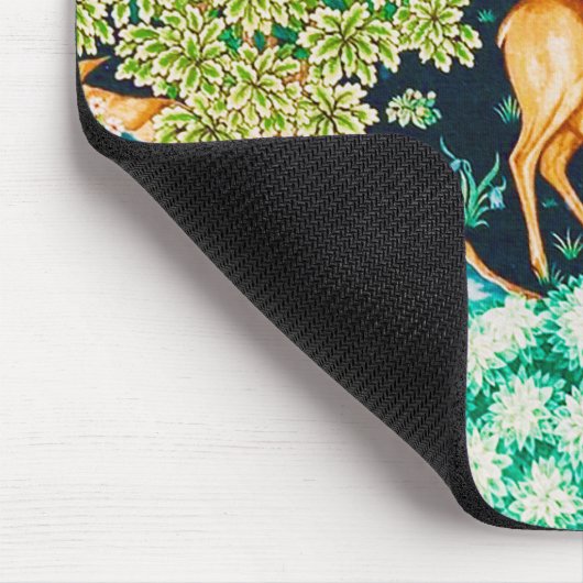 William Morris Deer by a Brook Tapesto Indigo Mousepad (Ecke)