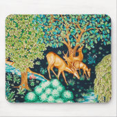 William Morris Deer by a Brook Tapesto Indigo Mousepad (Vorne)