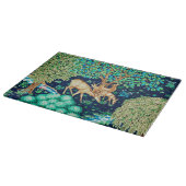 William Morris Deer by a Brook Tapesto Indigo Schneidebrett (Ecke)