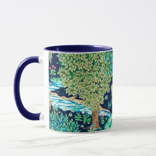 William Morris Deer by a Brook Tapesto Indigo Tasse (Links)