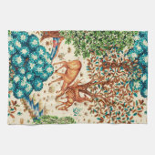 William Morris Deer by a Brook Tapestry Beige Geschirrtuch (Horizontal)