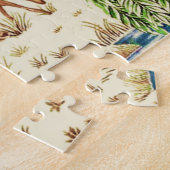 William Morris Deer by a Brook Tapestry Beige Puzzle (Seite)