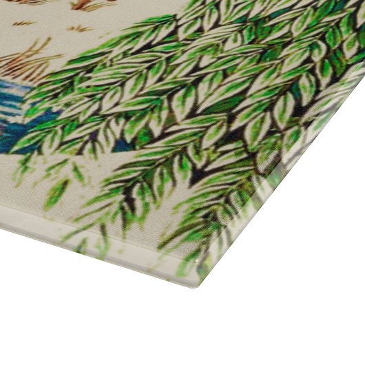 William Morris Deer by a Brook Tapestry Beige Schneidebrett (Ecke)