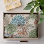 William Morris Deer by a Brook Tapestry Beige Seidenpapier (Geschenk)