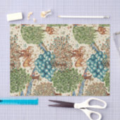 William Morris Deer by a Brook Tapestry Beige Seidenpapier (Handwerk)