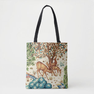 William Morris Deer by a Brook Tapestry Beige Tasche