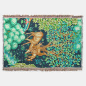 William Morris Deer by a Brook Tapestry Decke (Vorderseite)