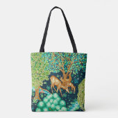 William Morris Deer by a Brook Tapestry Tasche (Rückseite)