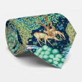 William Morris Deer von einem Brook Indigo Blue Krawatte (Gerollt)