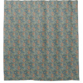 William Morris Dekorative Kunst Iris Muster Duschvorhang (Vorderseite)