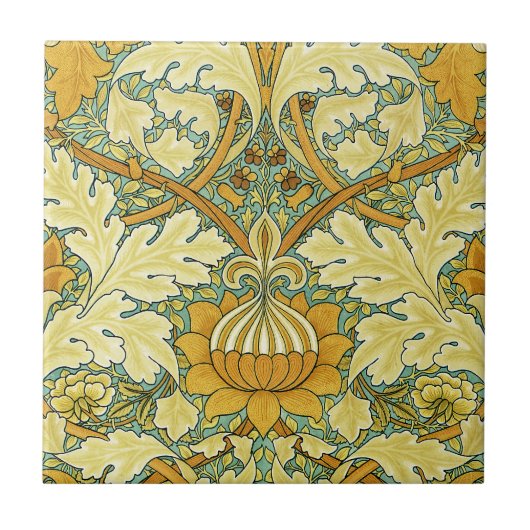 William Morris Design #11 Fliese (Vorderseite)