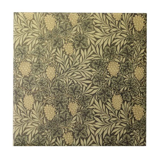 William Morris Design #12 Fliese (Vorderseite)