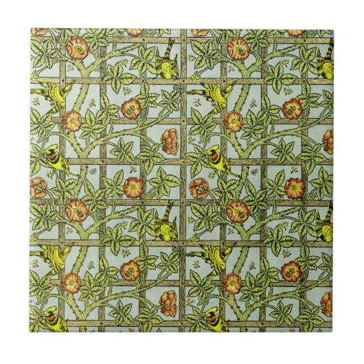William Morris Design #5 Fliese (Vorderseite)