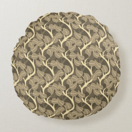 William Morris Design, Arts and Craft, botanisch,  Rundes Kissen