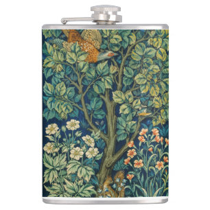 William Morris Design im Vintage-Stil  Flachmann