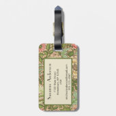 William Morris Design Norwich Pattern Gepäckanhänger (Rückseite vertikal)