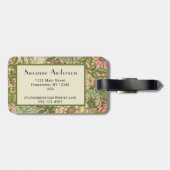 William Morris Design Norwich Pattern Gepäckanhänger (Rückseite horizontal)