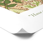 William Morris Design Norwich Pattern Poster (Ecke)