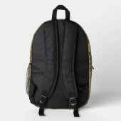 William Morris Design Nr. 12 Bedruckter Rucksack (Rückseite)