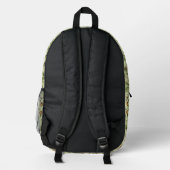 William Morris Design Nr. 4 Bedruckter Rucksack (Rückseite)