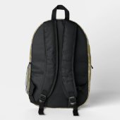 William Morris Design Nr. 6 Bedruckter Rucksack (Rückseite)