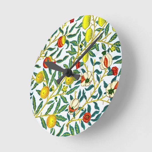William Morris Design Runde Wanduhr (Winkel)