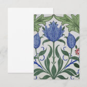 William Morris - Design von floralen Tapeten Begleitkarte (Vorne/Hinten)