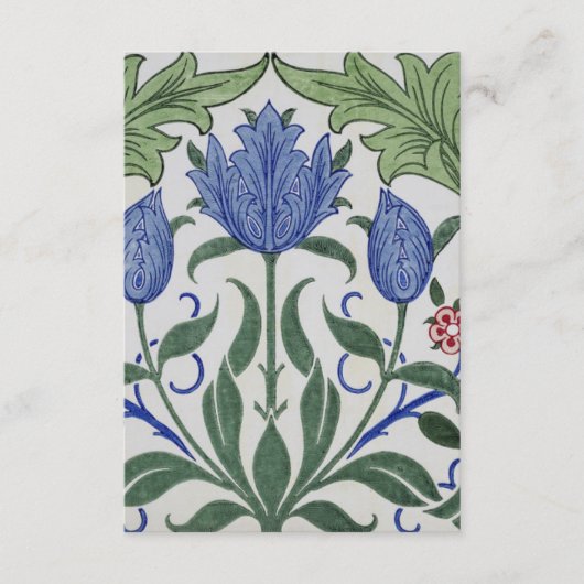 William Morris - Design von floralen Tapeten Begleitkarte (Vorderseite)