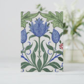 William Morris - Design von floralen Tapeten Begleitkarte (Stehend Vorderseite)
