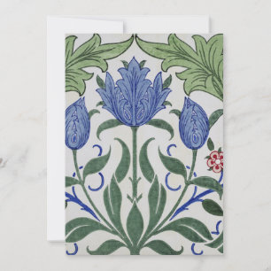 William Morris - Design von floralen Tapeten Feiertagskarte