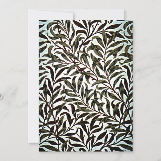William Morris Design, Willow Bough Karte (Vorderseite)
